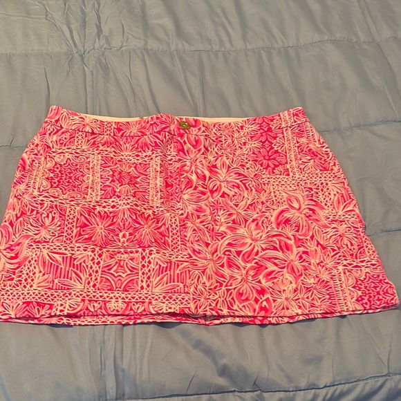 Lilly Pulitzer Dresses & Skirts - Floral Pink 14  Skort Lilly Pulitzer